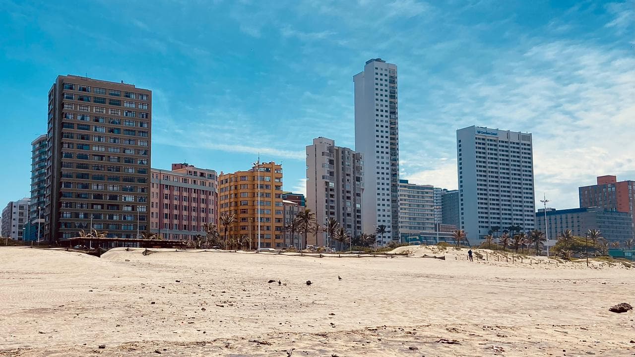 The beachfront at Durban, South Africa